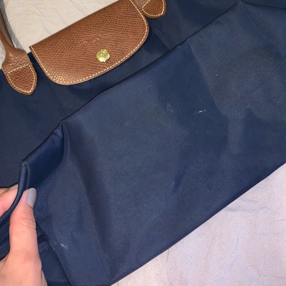Longchamp small Navy  tote - Picture 2 of 5